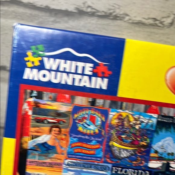 White Mountain 1000 piece Puzzle Vibrant colors Jigsaw complete I love islands - Picture 2 of 11